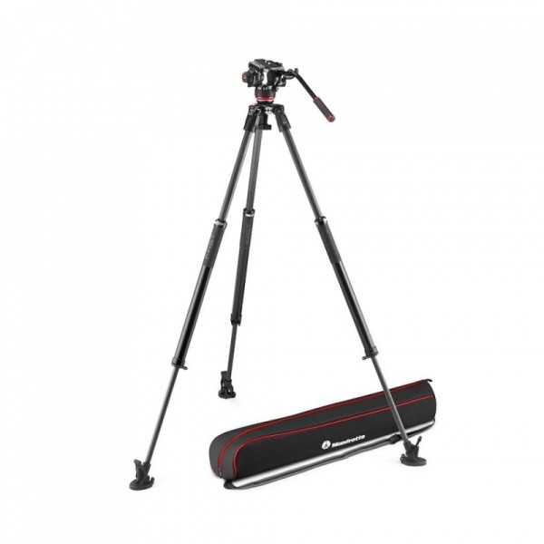 TRÍPODE PARA VIDEO DE CARBONO CON RÓTULA FLUIDA MVK504XSNGFC MANFROTTO- MFMVK504XSNGFC