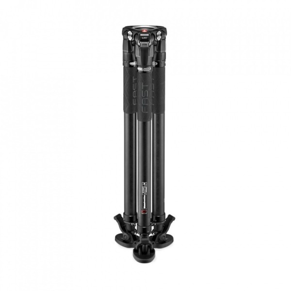TRÍPODE PARA VIDEO DE CARBONO CON RÓTULA FLUIDA MVK504XSNGFC MANFROTTO- MFMVK504XSNGFC