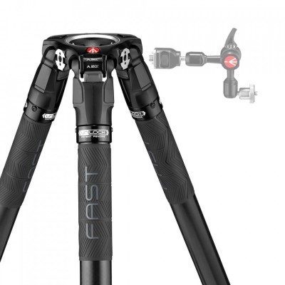 TRÍPODE PARA VIDEO DE CARBONO CON RÓTULA FLUIDA MVK504XSNGFC MANFROTTO- MFMVK504XSNGFC