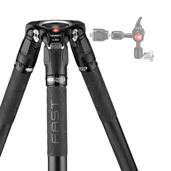 TRÍPODE PARA VIDEO DE CARBONO CON RÓTULA FLUIDA MVK504XSNGFC MANFROTTO- MFMVK504XSNGFC