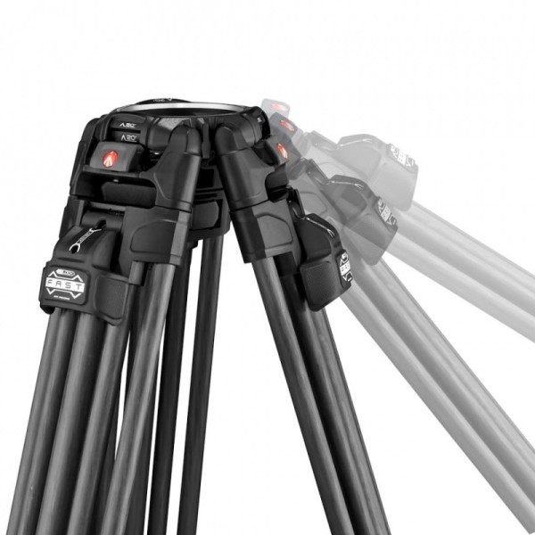 TRÍPODE 645 FAST TWIN PATA DOBLE CON SEMIESFERA 2 EN 1 EN CARBONO MANFROTTO- MFMVTTWINFC