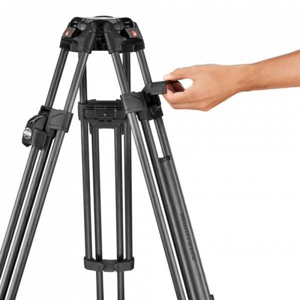TRÍPODE 645 FAST TWIN PATA DOBLE CON SEMIESFERA 2 EN 1 EN CARBONO MANFROTTO- MFMVTTWINFC