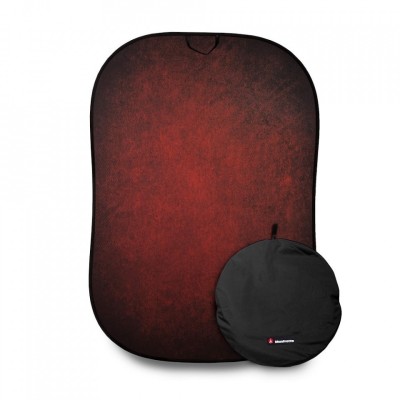 FONDO PLEGABLE DOBLE CARA SERIE VINTAGE AUBERGINE/ CRIMSON 1.5 X 2.1 M MANFROTTO - LLLB5722