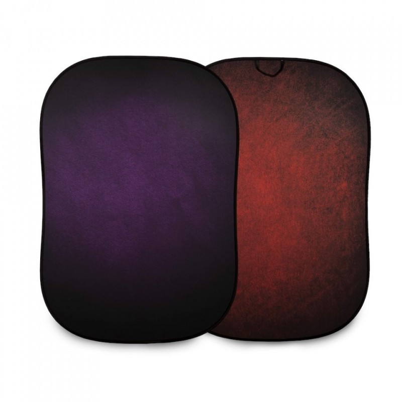 FONDO PLEGABLE DOBLE CARA SERIE VINTAGE AUBERGINE/ CRIMSON 1.5 X 2.1 M MANFROTTO - LLLB5722