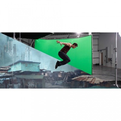 FONDO CHROMA KEY FX 4x2,9 M VERDE KIT DE MONTAJE MANFROTTO- MFMLBG4301KG