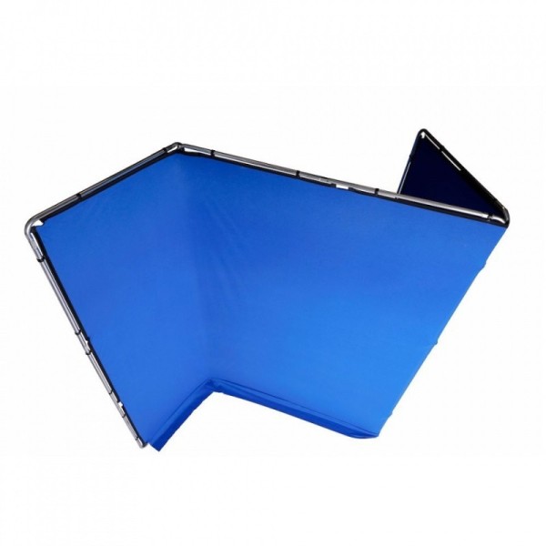 FONDO CHROMA KEY FX 4x2,9 M AZUL KIT DE MONTAJE MANFROTTO- MFMLBG4301KB