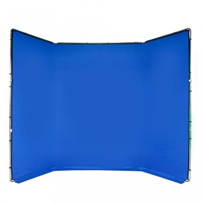 FONDO CHROMA KEY FX 4x2,9 M AZUL KIT DE MONTAJE MANFROTTO- MFMLBG4301KB