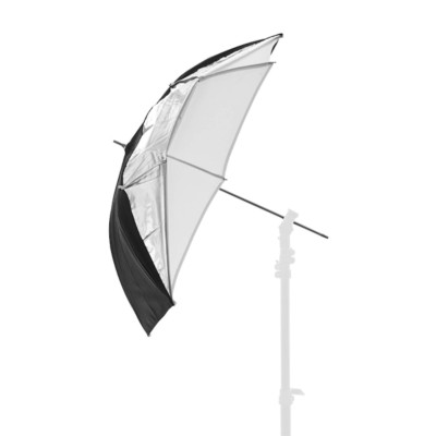 PARAGUAS BLANCO/PLATA /NEGRO 100 CM. MANFROTTO - LLLU4523F