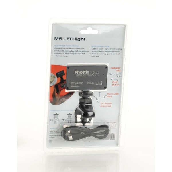 ANTORCHA LED MOBILE M5 LIGHT PHOTTIX - P81401