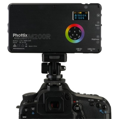 ANTORCHA LED MOBILE M200R RGB LIGHT PHOTTIX - P81419