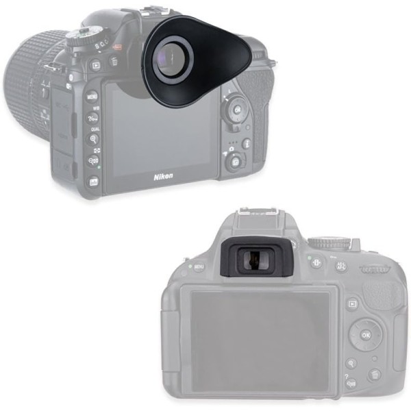 PACK 2 VISORES OCULARES JJC PARA NIKON - D5600 - D5300 - D5200 -D5100 -D5000 - D3500 -D3400 - D3300 - D3200 - D3100 - D3000