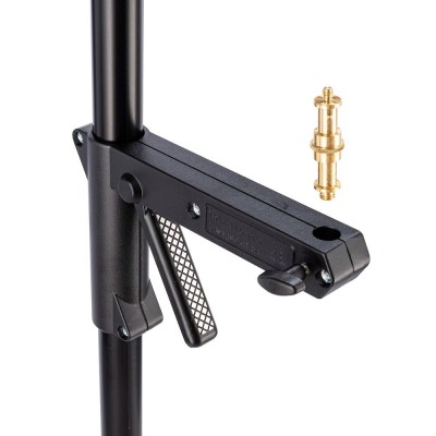 PIE DE ESTUDIO TIPO COLUMNA NEGRO CON RUEDAS MANFROTTO - MF231B