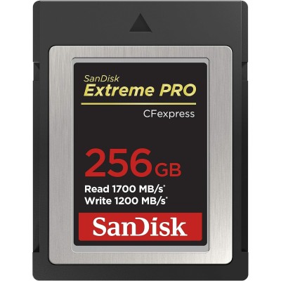 SANDISK TARJETA CFEXPRESS EXTREME PRO 1700MB/S 256GB