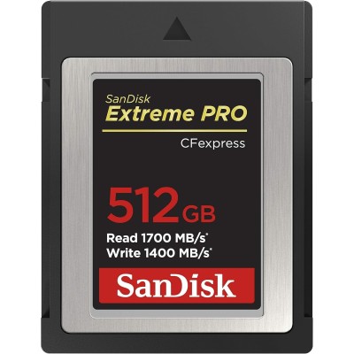 SANDISK TARJETA CFEXPRESS EXTREME PRO 1700MB/S 512GB