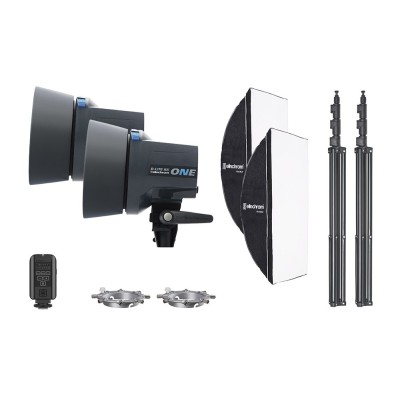 FLASH DE ESTUDIO D-LITE RX ONE KIT DOS UNIDADES CON ACCESORIOS SOFTBOX TO GO ELINCHROM - EL20848.2