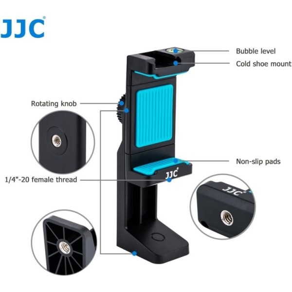 JJC SOPORTE TRÍPODE UNIVERSAL ROTACIÓN 360 MOVIL - SPS-1ABLUE