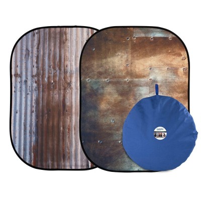 FONDO PLEGABLE DOBLE CARA 1.5 X 2.1 M CORREGATED / METAL MANFROTTO - LLLB5712