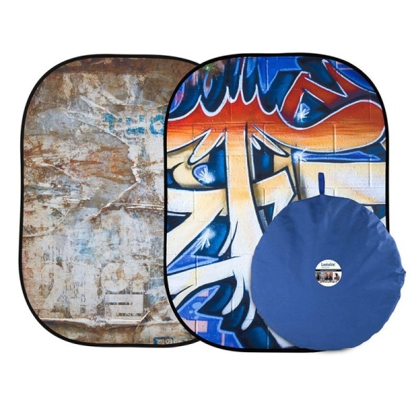 FONDO PLEGABLE DOBLE CARA DISTRESSED PAPER / GRAFFITI 1.5 X 2.1 M MANFROTTO - LLLB5714