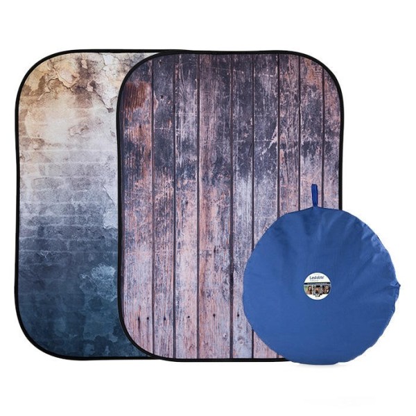 FONDO PLEGABLE DOBLE CARA SERIE URBAN MURO ABANDONADO/ VALLA DE MADERA 1.5 X 2.1M MANFROTTO - LLLB5715