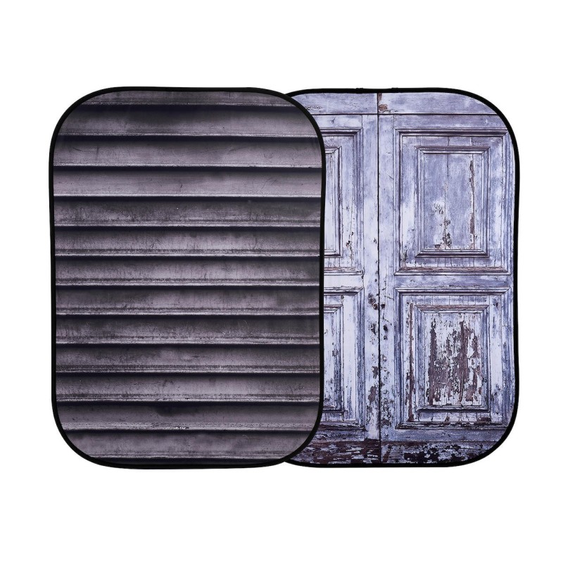 FONDO PLEGABLE DOBLE CARA PERSIANA METÁLICA/ PUERTA ABANDONADA 1.5 X 2.1 M MANFROTTO - LLLB5717