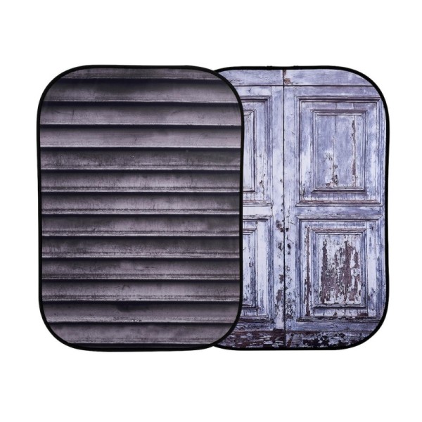 FONDO PLEGABLE DOBLE CARA PERSIANA METÁLICA/ PUERTA ABANDONADA 1.5 X 2.1 M MANFROTTO - LLLB5717