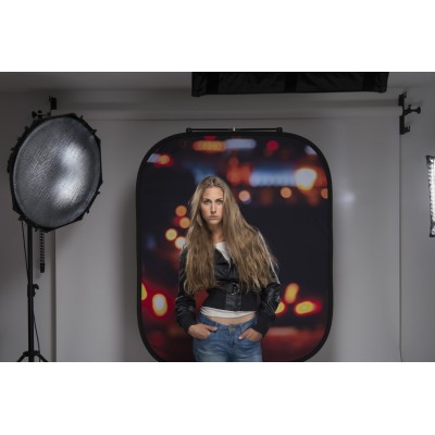 FONDO PLEGABLE DOBLE CARA SERIE OUT OF FOCUS HOJAS DE VERANO/ LUCES DE CIUDAD 1,2 X 1,5M MANFROTTO - LLLB5730