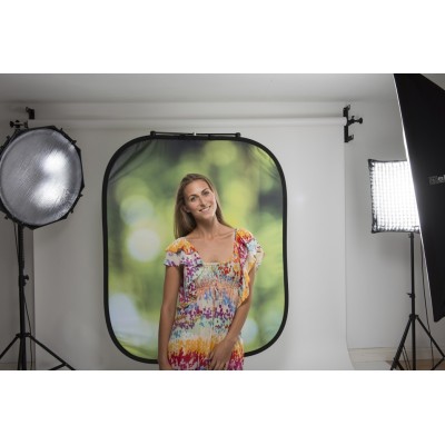 FONDO PLEGABLE DOBLE CARA SERIE OUT OF FOCUS HOJAS DE VERANO/ LUCES DE CIUDAD 1,2 X 1,5M MANFROTTO - LLLB5730