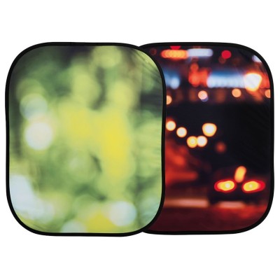FONDO PLEGABLE DOBLE CARA SERIE OUT OF FOCUS HOJAS DE VERANO/ LUCES DE CIUDAD 1,2 X 1,5M MANFROTTO - LLLB5730