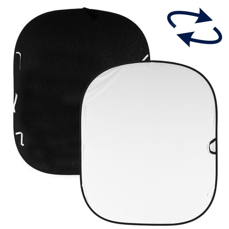 FONDO PLEGABLE LISO DOBLE CARA 1.8 X 2.15 M BLANCO/ NEGRO  MANFROTTO - LLLB5921