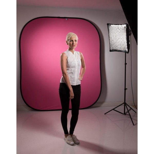 FONDO PLEGABLE LISO DOBLE CARA 1.8 X 2.1 AZUL/ ROSA MANFROTTO - LLLB6751