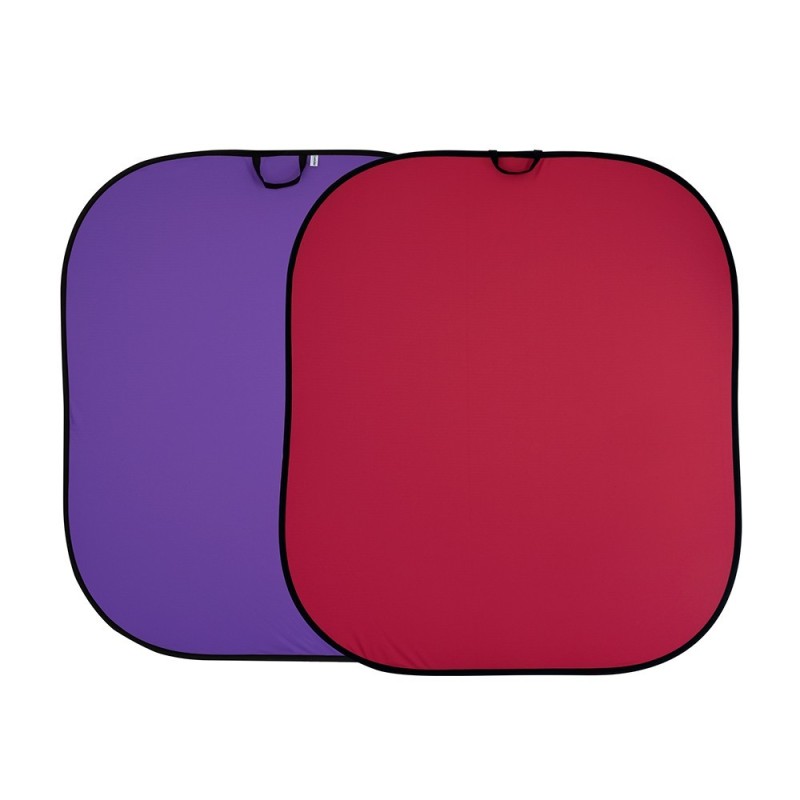 FONDO PLEGABLE LISO DOBLE CARA ROJO/ PÚRPURA 1,8 X 2,15 M MANFROTTO - LLLB6752