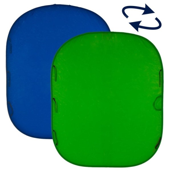 FONDO PLEGABLE LISO DOBLE CARA CHROMA KEY VERDE/ AZUL  1,5 X 1,8 M MANFROTTO - LLLC5687