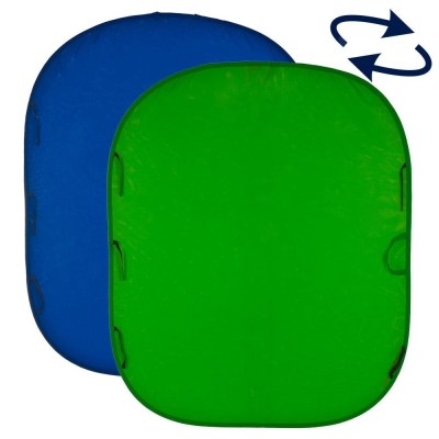FONDO PLEGABLE LISO DOBLE CARA CHROMA KEY VERDE/ AZUL 1,8 X 2,1 M MANFROTTO - LLLC5987