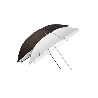 PARAGUAS PARA FLASH PORTALITE 85 CM. SET DOS UNIDADES PLATA/ TRANSLÚCIDO ELINCHROM - EL26062