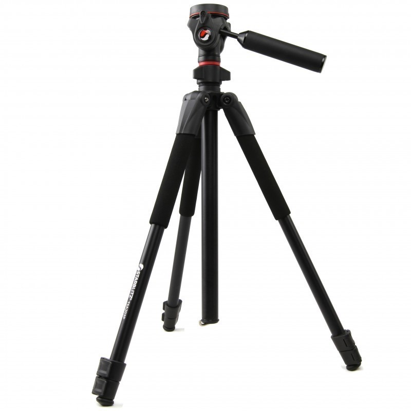 TRIPODE DE ALUMINIO TSA203P KIT CON CABEZAL Y MANGO STARBLITZ - TSA203P