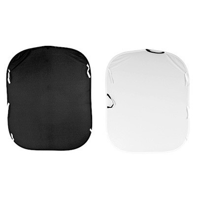 FONDO PLEGABLE LISO DOBLE CARA 1.8 X 2.15 M BLANCO/ NEGRO  MANFROTTO - LLLB5921