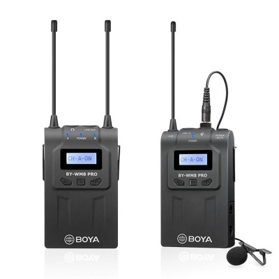MICRÓFONO INALÁMBRICO UHF PRO 1TX Y 1RX BOYA - BYWM8PROK1