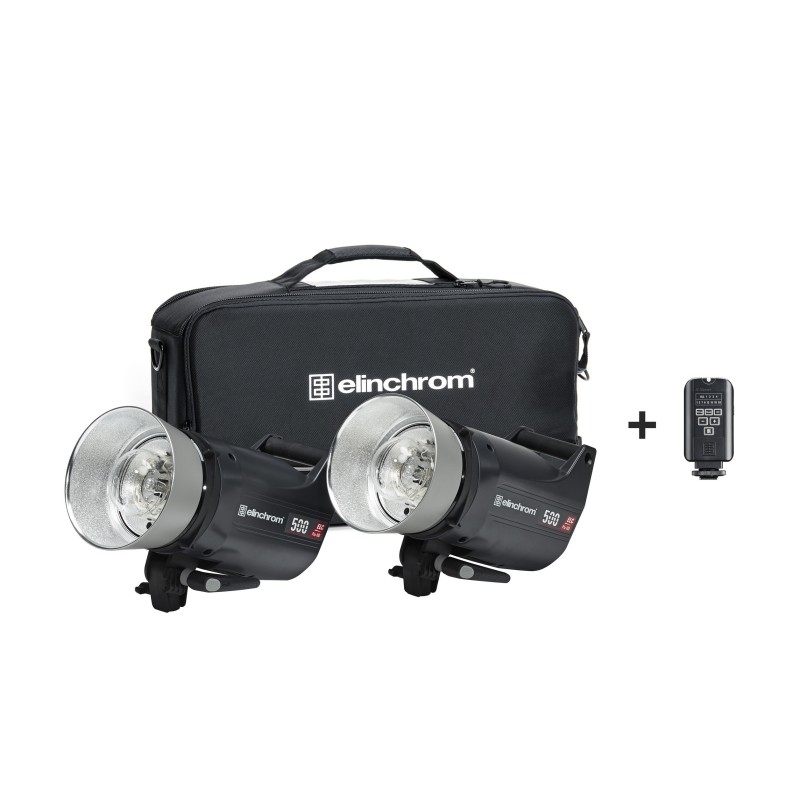 FLASH DE ESTUDIO ELC PRO HD 500 TO GO KIT 2 UNIDADES CON TRANSMISOR ELINCHROM - EL20662.2