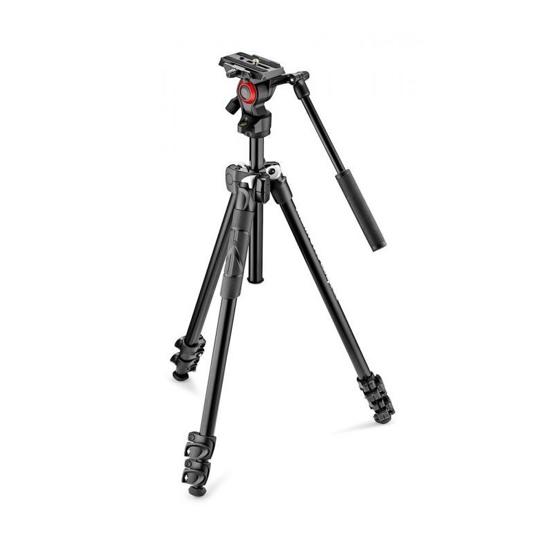 TRÍPODE 290 LIGHT CON RÓTULA 2 WAY (VÍDEO) ALUMINIO MANFROTTO - MFMK290LTA3-V