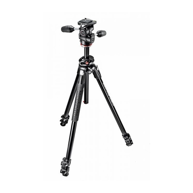 TRÍPODE 290 DUAL CON RÓTULA 3 WAY ALUMINIO MANFROTTO- MFMK290DUA3-3W