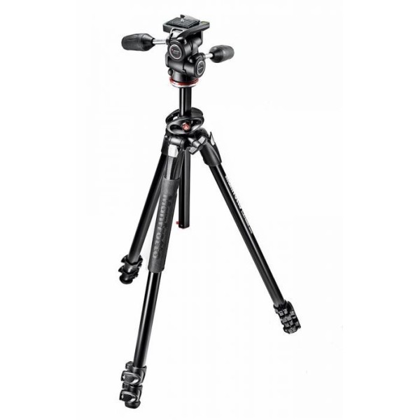 TRÍPODE 290 DUAL CON RÓTULA 3 WAY ALUMINIO MANFROTTO- MFMK290DUA3-3W