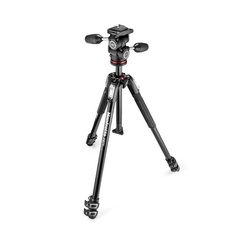 TRÍPODE 190X 3 SECCIONES CON RÓTULA 804 MK II 3 WAY MANFROTTO - MFMK190X3-3W1