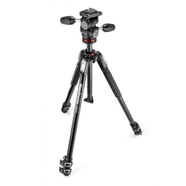 TRÍPODE 190X 3 SECCIONES CON RÓTULA 804 MK II 3 WAY MANFROTTO - MFMK190X3-3W1