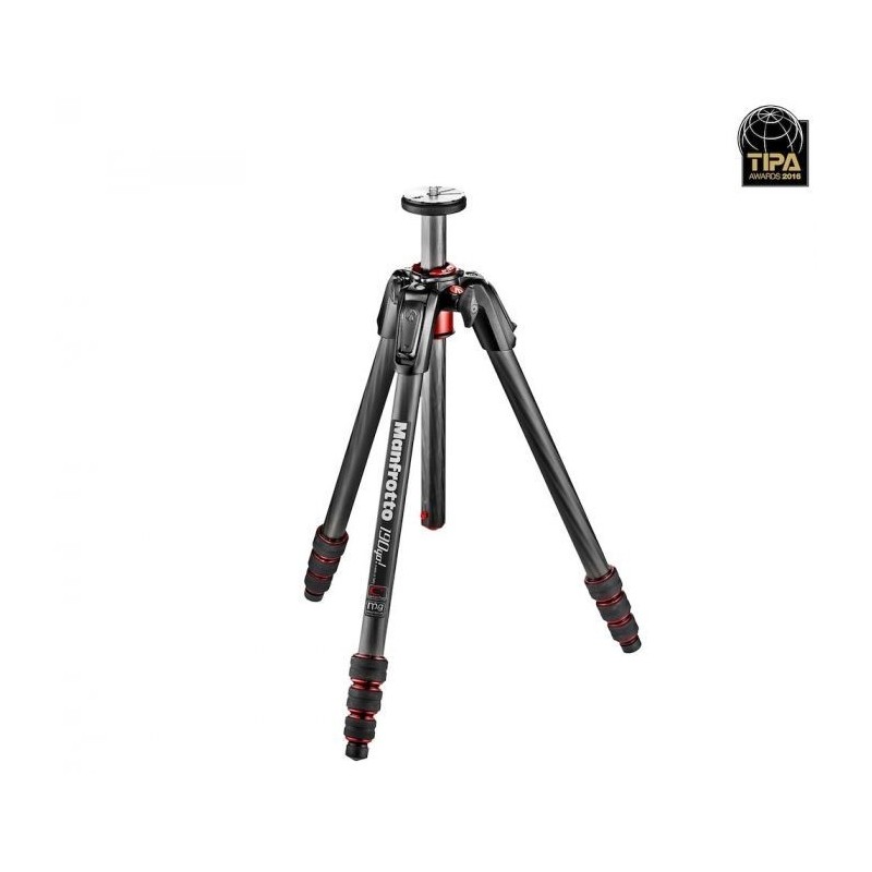 TRÍPODE 190! GO M 4 SECCIONES FIBRA DE CARBONO MANFROTTO - MFMT190GOC4