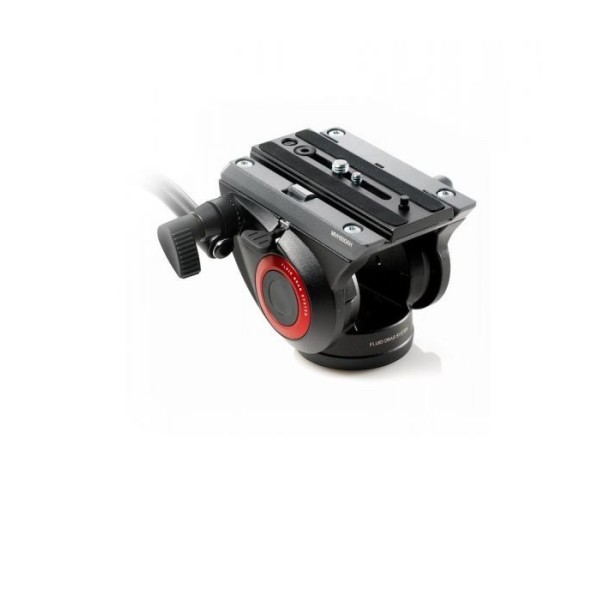 RÓTULA VIDEO MVH500AH CON ZAPATA RÁPIDA 500PLONG BASE PLANA 3/8'' MANFROTTO - MFMVH500AH