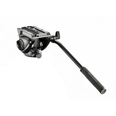 RÓTULA VIDEO MVH500AH CON ZAPATA RÁPIDA 500PLONG BASE PLANA 3/8'' MANFROTTO - MFMVH500AH