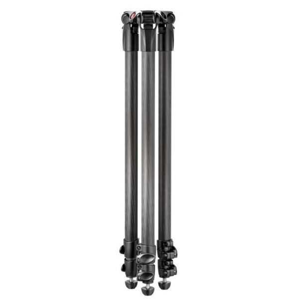 TRÍPODE VIDEO 3 SECCIONES SEMI ESFERA 75 MM FIBRA DE CARBONO MANFROTTO - MF535