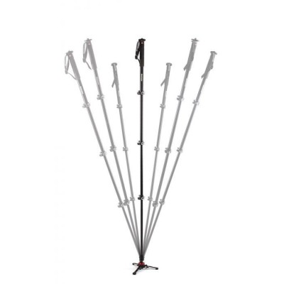 MONOPIE DE VÍDEO FLUIDO DE 4 SECCIONES DE ALUMINIO XPRO BASE FLUIDTECH MANFROTTO - MFMVMXPROA4