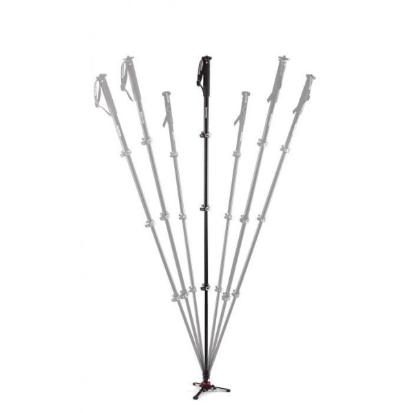 MONOPIE DE VÍDEO FLUIDO DE 4 SECCIONES DE ALUMINIO XPRO BASE FLUIDTECH MANFROTTO - MFMVMXPROA4