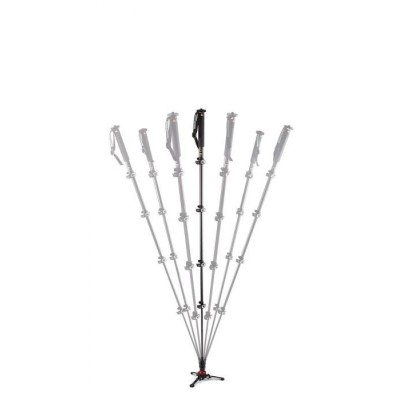 MONOPIE DE VÍDEO FLUIDO XPRO 5 SECCIONES EN FIBRA DE CARBONO CON BASE FLUIDTECH MANFROTTO - MFMVMXPROC5